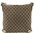Borsa a Spalla GG Canvas Gucci Beige Oro 131326 Auth 168097 D'oro - vista 3