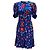 Autre Marque Vestido Coquette Floral Azul / Vermelho La DoubleJ