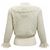 Weißes Soutache Stretch Viskose-Top aus der Michael Kors Kollektion mit handgehäkeltem Besatz Beige - Ansicht 2