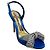 Cobaltblaue Satin Slingback-Sandalen mit kristallverziertem Bogen von Alexandre Vauthier