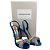Cobaltblaue Satin Slingback-Sandalen mit kristallverziertem Bogen von Alexandre Vauthier - Ansicht 6