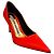 Pompes en satin orange Alexandre Vauthier