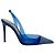 Décolleté Raquel in PVC blu cobalto di Alexandre Vauthier con decorazioni in cristallo - vista 2