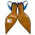 Sapatilhas Raquel em PVC azul cobalto de Alexandre Vauthier com detalhes em cristal - vista 7