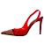 Sapatilhas Slingback Raquel em PVC vermelho Alexandre Vauthier com detalhes em cristal - vista 3