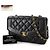 Borsa a spalla Chanel Diana Matelassé in agnello nero - vista 2