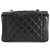 Borsa a spalla Chanel Diana Matelassé in agnello nero - vista 3