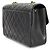 Borsa a spalla Chanel Diana Matelassé in agnello nero - vista 4