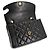 Borsa a spalla Chanel Diana Matelassé in agnello nero - vista 7