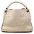 Borsa a Spalla Artsy MM in Monogram Empreinte di Louis Vuitton Bianco Crudo