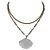 J.Crew Collana con pendente a conchiglia sovrapposta Bianco Multicolore