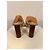 J.Crew Sandali con tacco in lino beige - vista 3