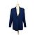 Autre Marque Irena Blazer Jacket with Patch Pockets in Navy Blue