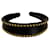Jennifer Behr Fascia Chereen nera con borchie dorate Nero