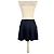 Reformation Marineblauer Falten-Minirock