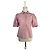 Gestuz Camicia rosa a maniche corte a sbuffo