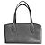 Autre Marque Graue Leder-Schultertasche