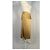 Autre Marque Goldene poly-satin gesteppte Midirock Mehrfarben - Ansicht 2
