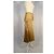 Autre Marque Goldene poly-satin gesteppte Midirock Mehrfarben - Ansicht 3