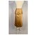 Autre Marque Goldene poly-satin gesteppte Midirock Mehrfarben - Ansicht 4