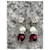 Pendientes Chanel Perlas Blanco Burdeos  - vista 6