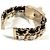 Pulsera Charm CC Logo B22A de Chanel Negro Blanco Dorado - vista 4