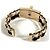 Pulsera Charm CC Logo B22A de Chanel Negro Blanco Dorado - vista 6