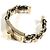 Pulsera Charm CC Logo B22A de Chanel Negro Blanco Dorado - vista 7