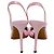 Pumps Slingback Raquel in PVC rosa azalea di Alexandre Vauthier con decorazioni in cristallo - vista 5