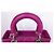 Borsa Lady Dior Medium in pelle rosa - vista 8