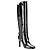 Botas de cuero charol negro Saint Laurent - vista 2
