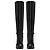 Botas de cuero charol negro Saint Laurent - vista 3