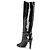 Botas de cuero charol negro Saint Laurent - vista 6