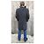 Autre Marque Grey Melange Wool Overcoat Men L Dark grey - view 3