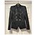 Blazer Balmain negro de moiré de doble botonadura - vista 2