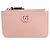 Monedero de cuero rosa Gucci