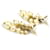 Orecchini a perno Coco Mark di Chanel D'oro Bianco sporco - vista 4