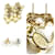 Orecchini a perno Coco Mark di Chanel D'oro Bianco sporco - vista 5