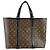 Borsa da weekend PM Monogram Macassar Louis Vuitton Marrone Nero