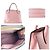 Borsa in pelle rosa Prada - vista 3