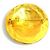 Spilla in metallo dorato Chanel Coco Mark D'oro - vista 4