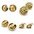 Orecchini a clip in metallo/rhinestone Chanel Coco Mark Argento D'oro - vista 2