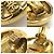 Orecchini a clip in metallo/rhinestone Chanel Coco Mark Argento D'oro - vista 4
