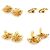 Orecchini a clip in metallo dorato Chanel Coco Mark D'oro - vista 4