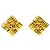 Orecchini in metallo dorato Chanel Coco Mark D'oro