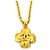 Collana in metallo dorato Chanel Coco Mark D'oro