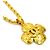 Collana in metallo dorato Chanel Coco Mark D'oro - vista 2