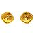 Orecchini a clip in metallo dorato Chanel Coco Mark D'oro