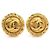 Timeless Orecchini a clip in metallo dorato Chanel Coco Mark D'oro
