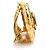 Timeless Orecchini a clip in metallo dorato Chanel Coco Mark D'oro - vista 2
